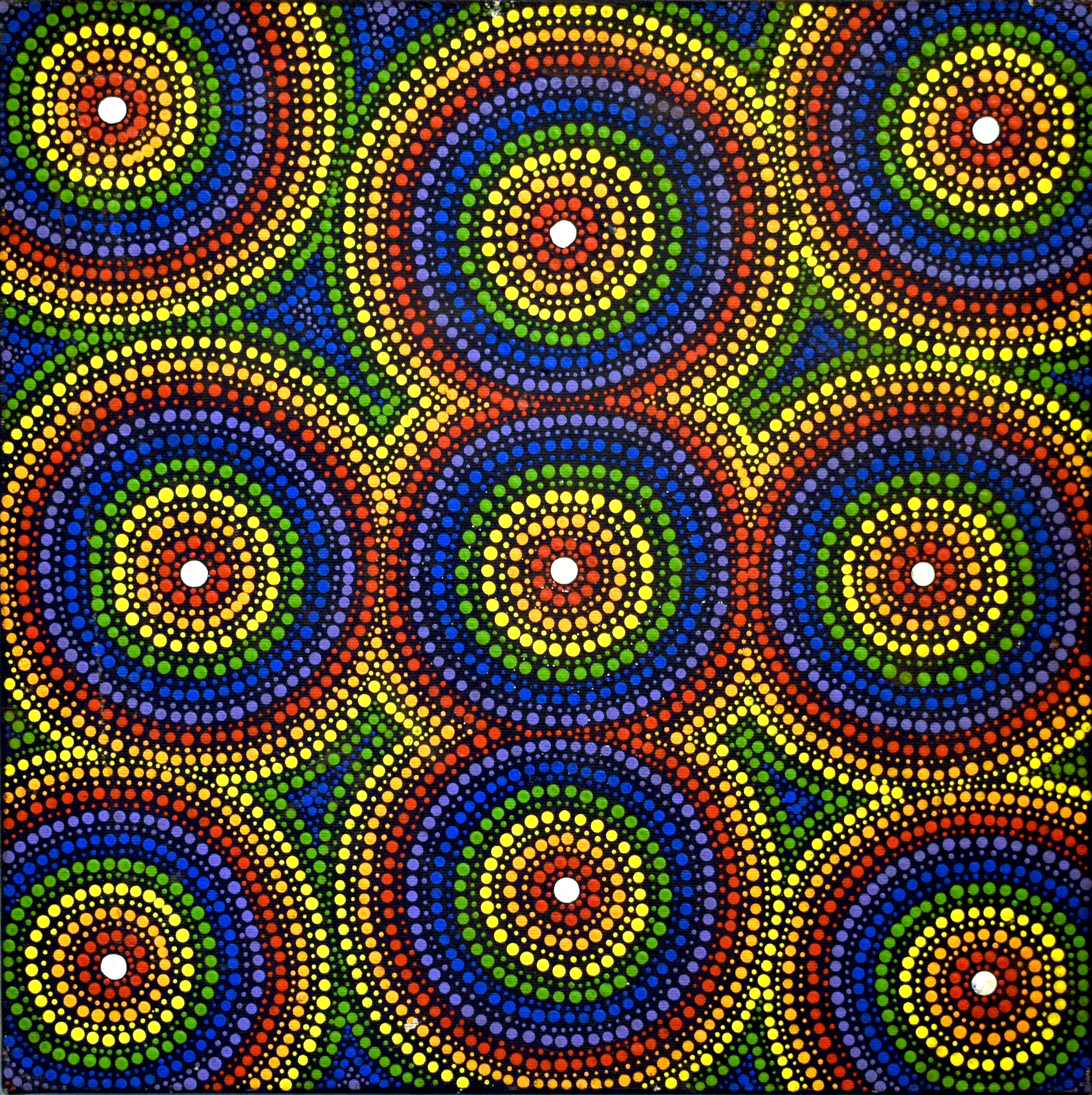 Gwendolyn Martin Nangala, Ngapa Jukurrpa (Water dreaming) - Puyurru Gwendolyn Martin Nangala, Ngapa Jukurrpa (Water dreaming) - Puyurru