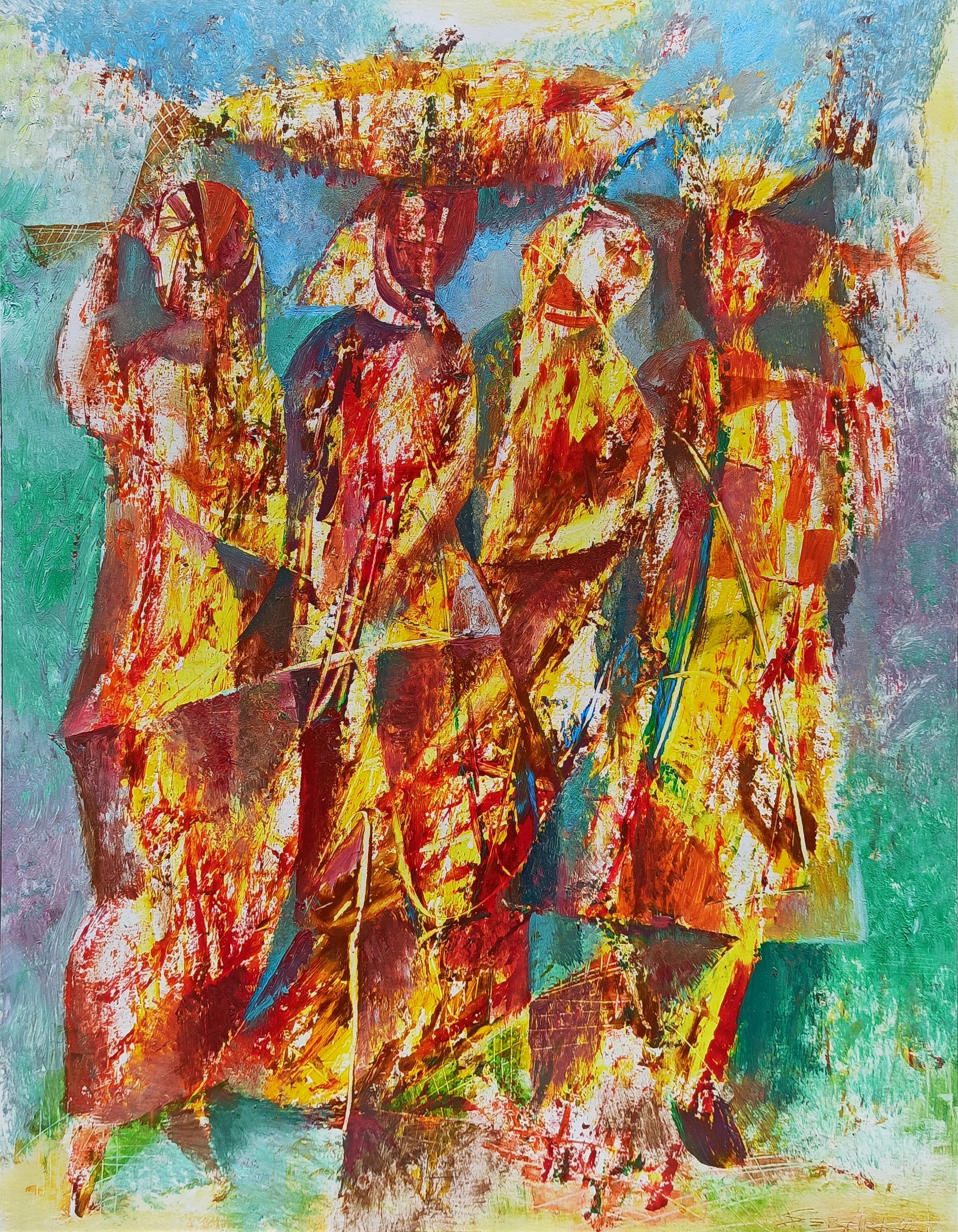 Seyran Gasparyan, Women gathering grass Seyran Gasparyan, Women gathering grass