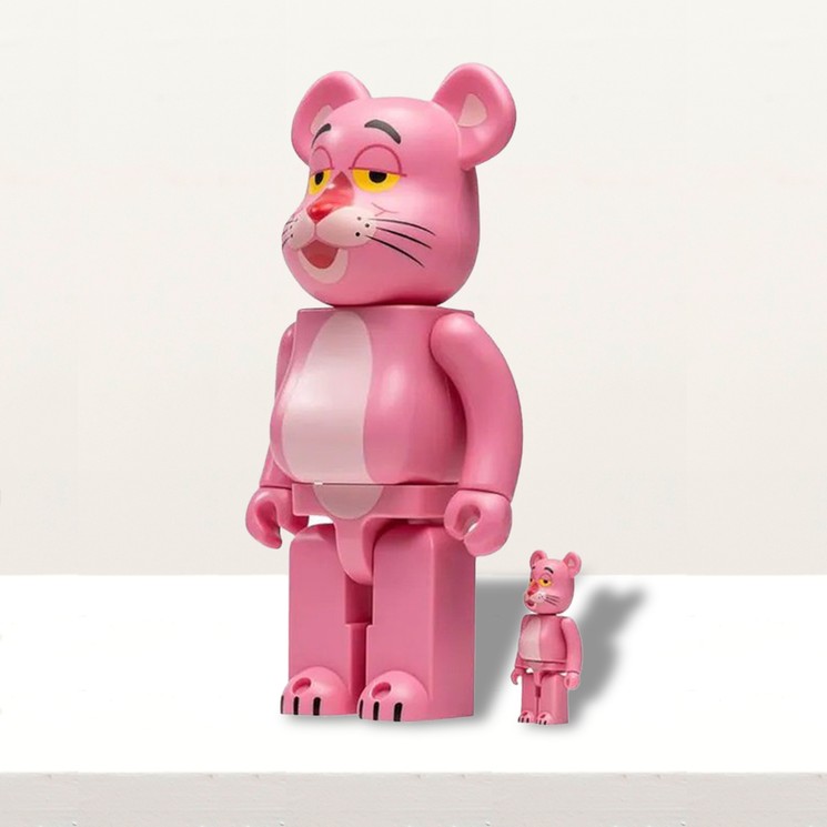 Bearbrick Pink Panther 100% & 400% Set