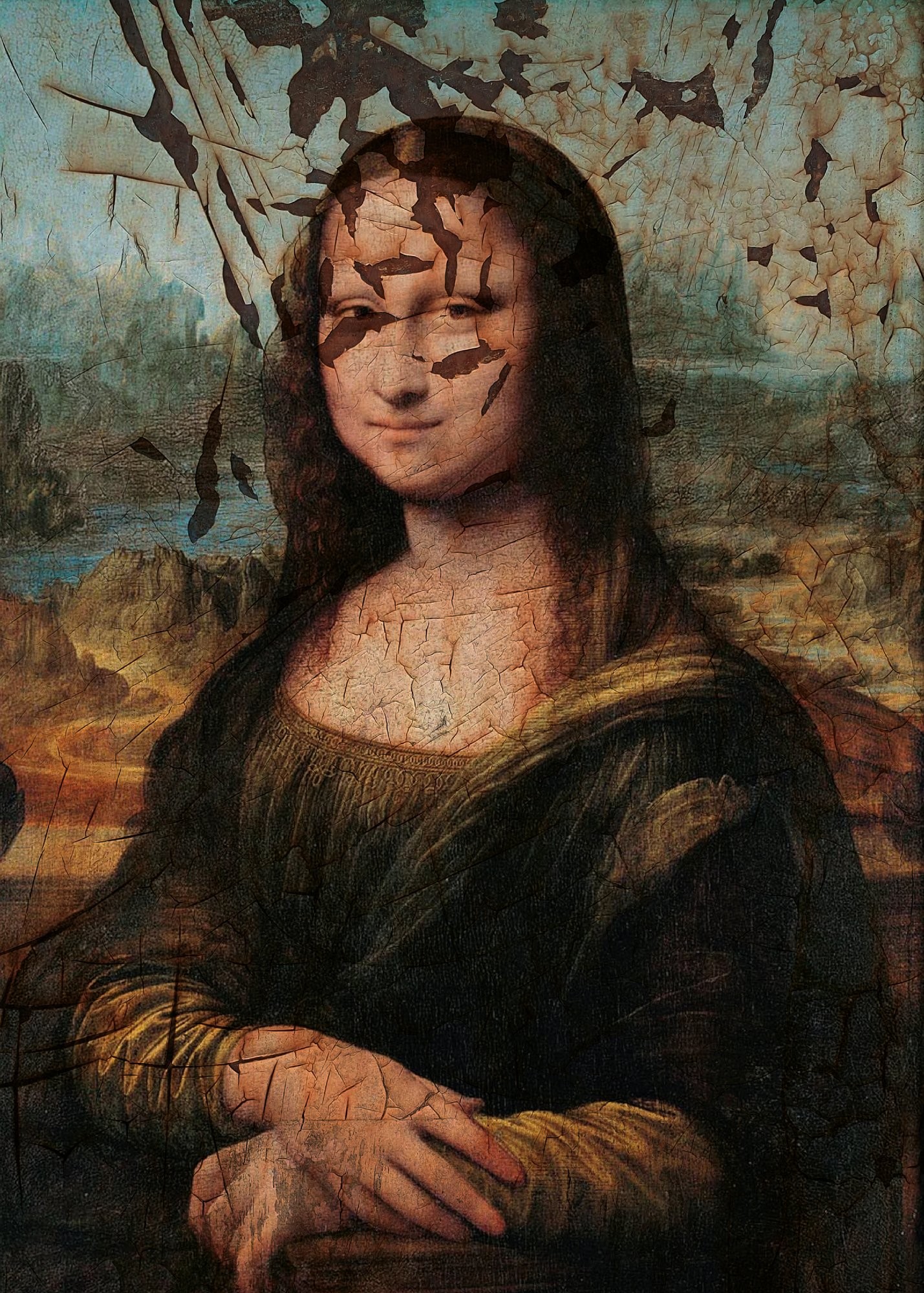 Nino Raso, Gioconda - Rust art (La Joconde) Nino Raso, Gioconda - Rust art (La Joconde)
