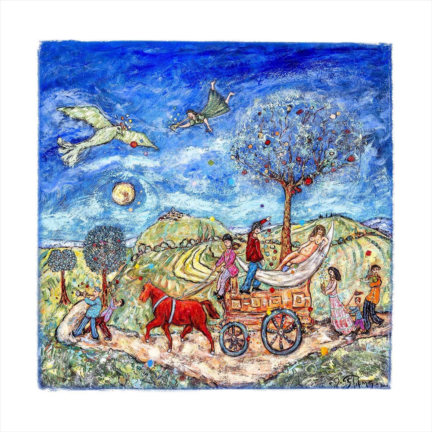 Yvan Philmer, Procession de la fete de la lune Yvan Philmer, Procession de la fete de la lune