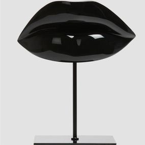 Sculpture, Smile woman black L1, Jean-Claude Giangreco