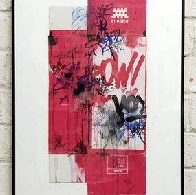 JP Malot, Pow! Art voyou on Invader cardboard (original painting 2022) JP Malot, Pow! Art voyou on Invader cardboard (original painting 2022)