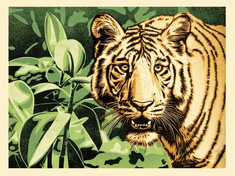 Shepard Fairey (Obey), Grace and power under pressure (Green) Shepard Fairey (Obey), Grace and power under pressure (Green)