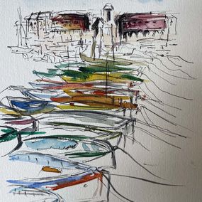 Gemälde, Port de Nice, Romain Ozanon