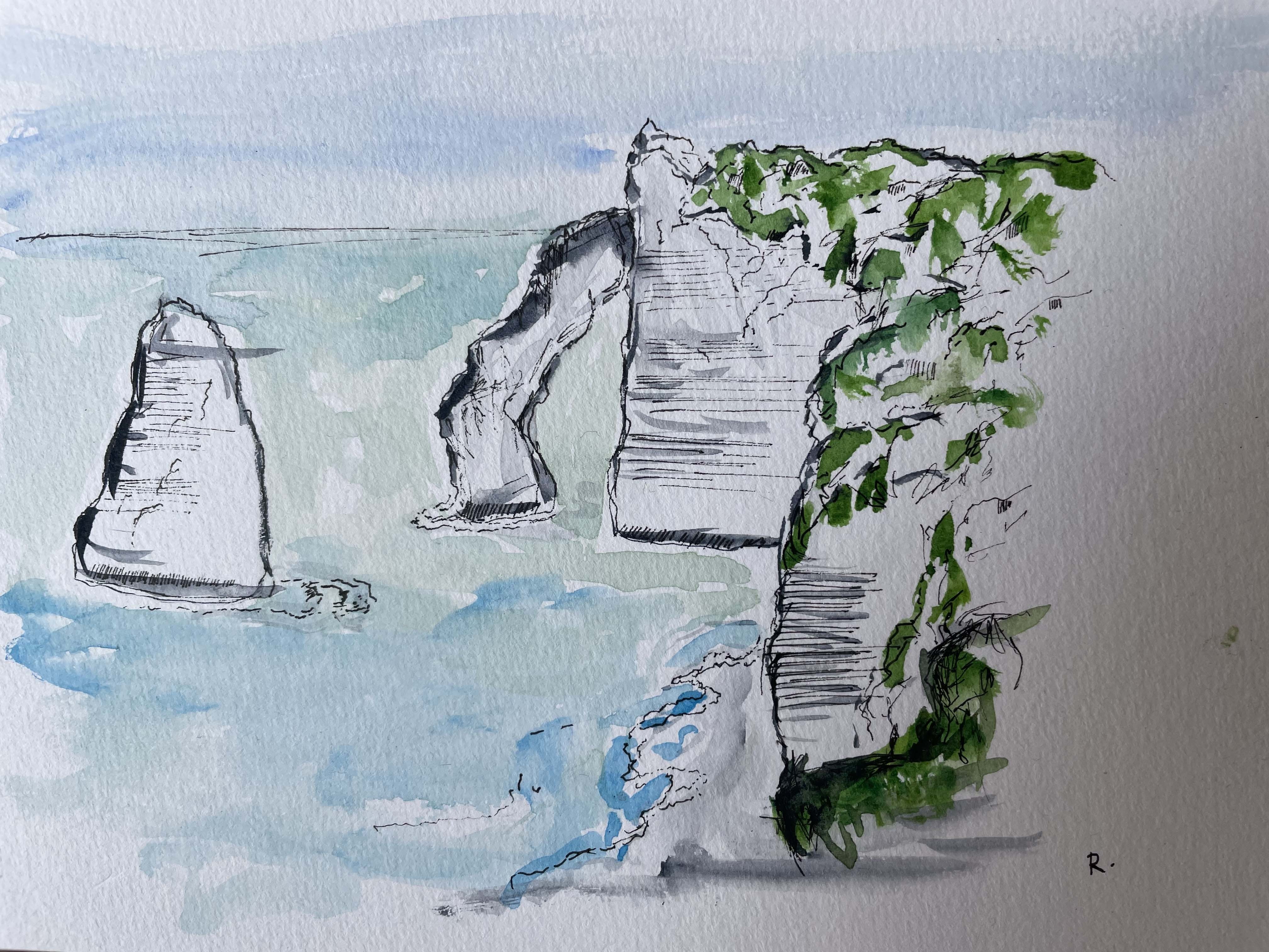 Romain Ozanon, Les falaises d'Etretat Romain Ozanon, Les falaises d'Etretat