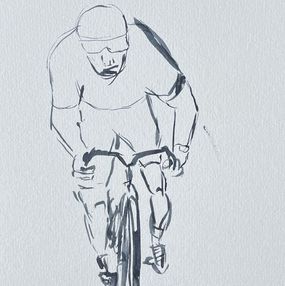 Gemälde, Le cycliste, Romain Ozanon