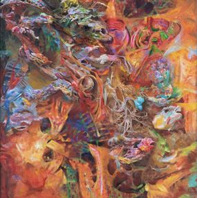 Pintura, Abstract Expressionism New Wild No.6, Zenan Fu