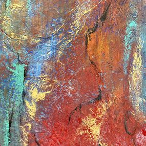 Gemälde, Paysage en rouge (2), Cécile Girard