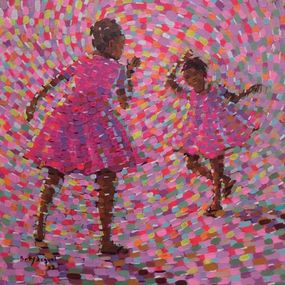 Painting, Play time II, Betty Acquah