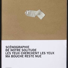 Scénographie de notre solitude (Tube d’aluminium, papier impression laser et cadre), Joël Andrianomearisoa