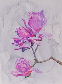 Painting, Magnolias, Olga Volna