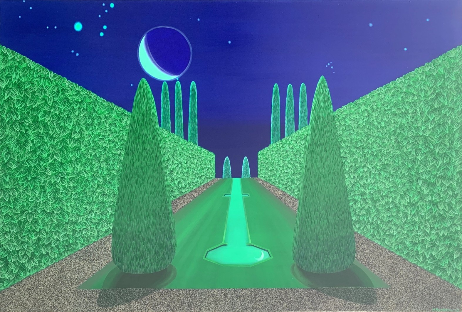 Marta Rynkiewicz, Heavenly garden at night Marta Rynkiewicz, Heavenly garden at night