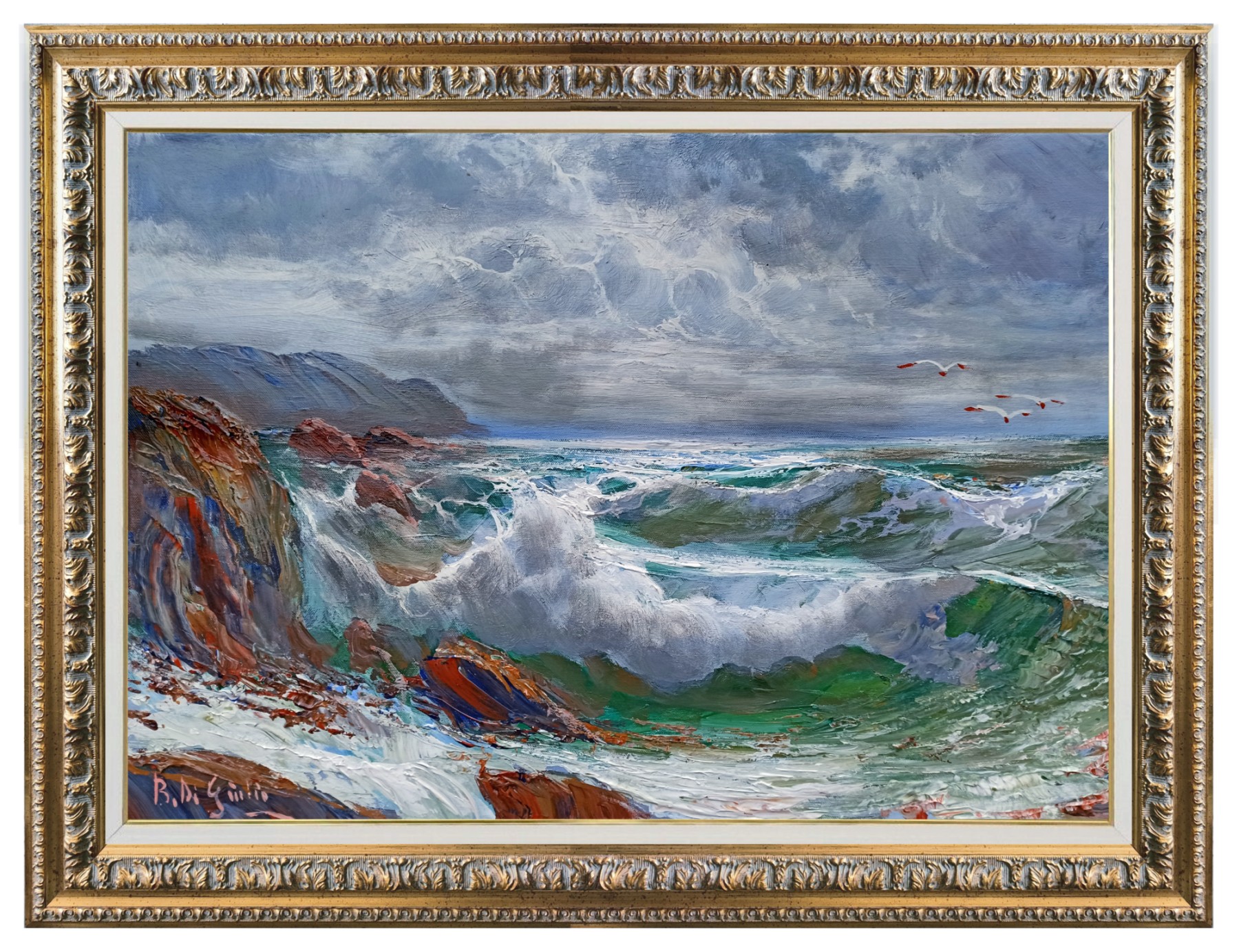 Bruno Di Giulio, Sea swell n*1 - Italian painting Bruno Di Giulio, Sea swell n*1 - Italian painting