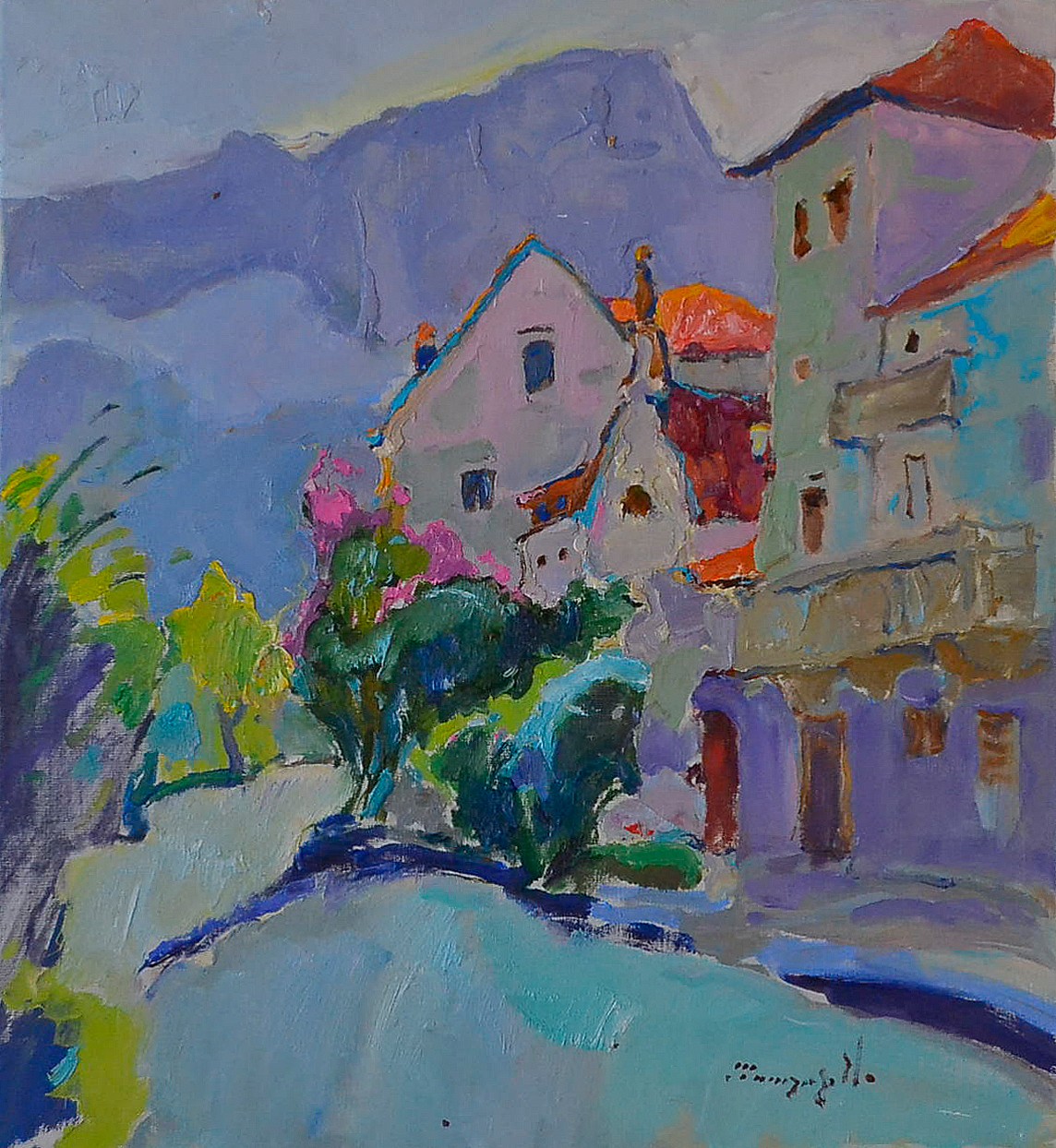 Alexander Shandor, Embankment in Prcanj Alexander Shandor, Embankment in Prcanj