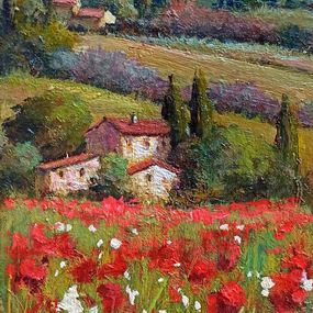 Painting, Sweet hills - Tuscany landscape, Bruno Chirici