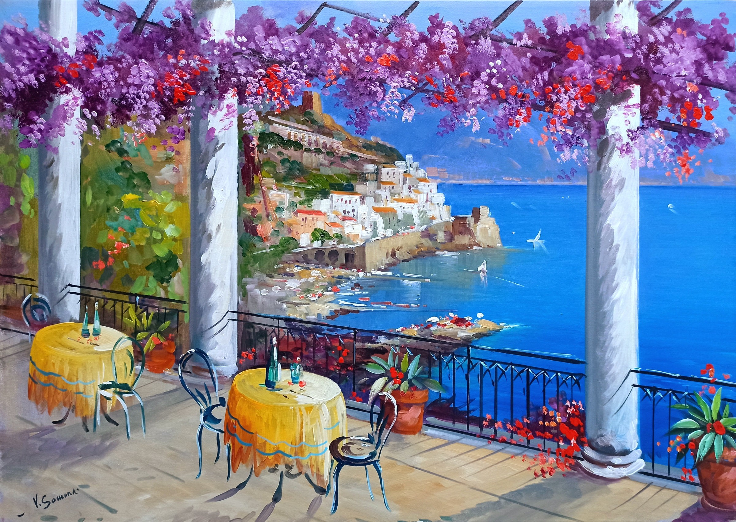 Vincenzo Somma, Breakfast in Amalfi - Southern Italy Vincenzo Somma, Breakfast in Amalfi - Southern Italy