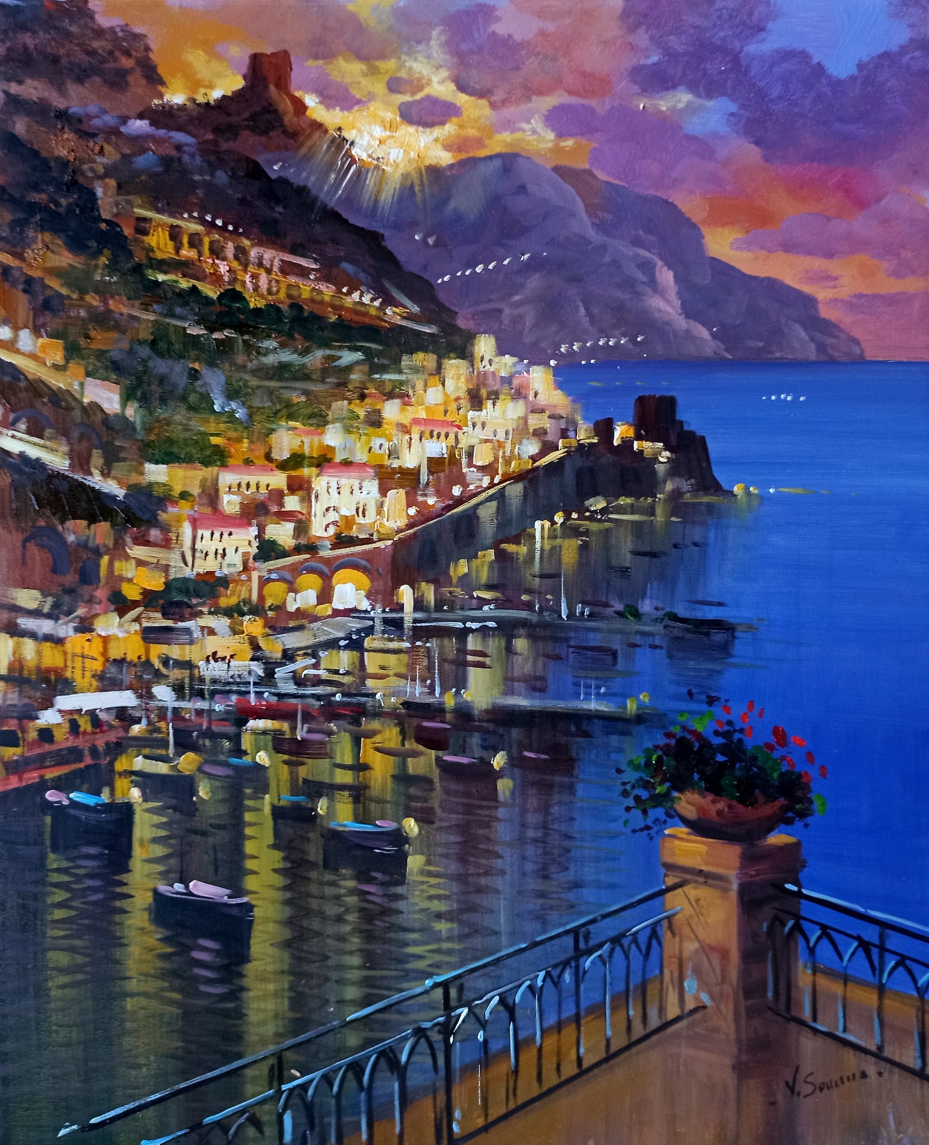 Vincenzo Somma, Amalfi sunset seaside - Southern Italy Vincenzo Somma, Amalfi sunset seaside - Southern Italy