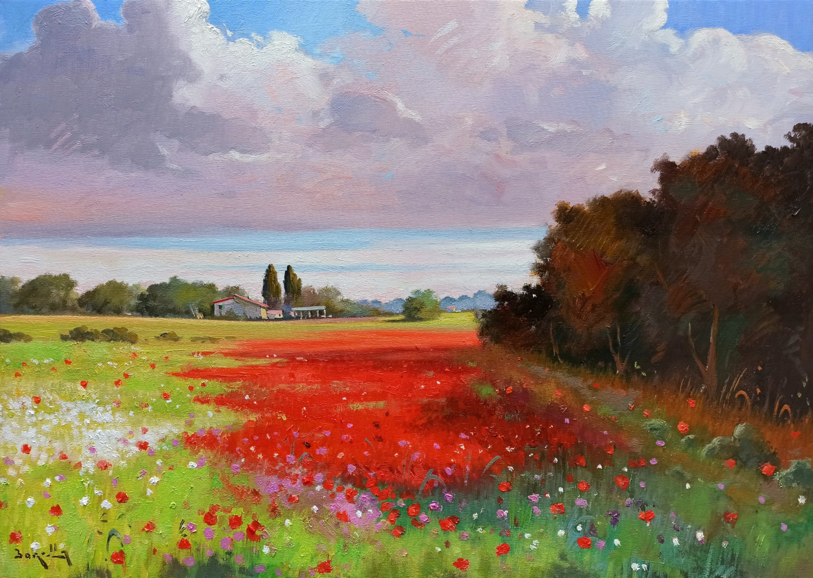 Andrea Borella, Summer countryside - Tuscany landscape Andrea Borella, Summer countryside - Tuscany landscape