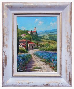 Painting, Little jewel of Tuscany n°4 - Italy painting, Andrea Borella