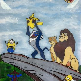 Painting, #lion king, Dominik Rutz