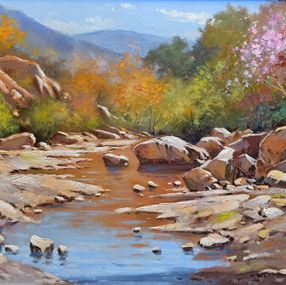 Peinture, Along the river, Andrea Borella