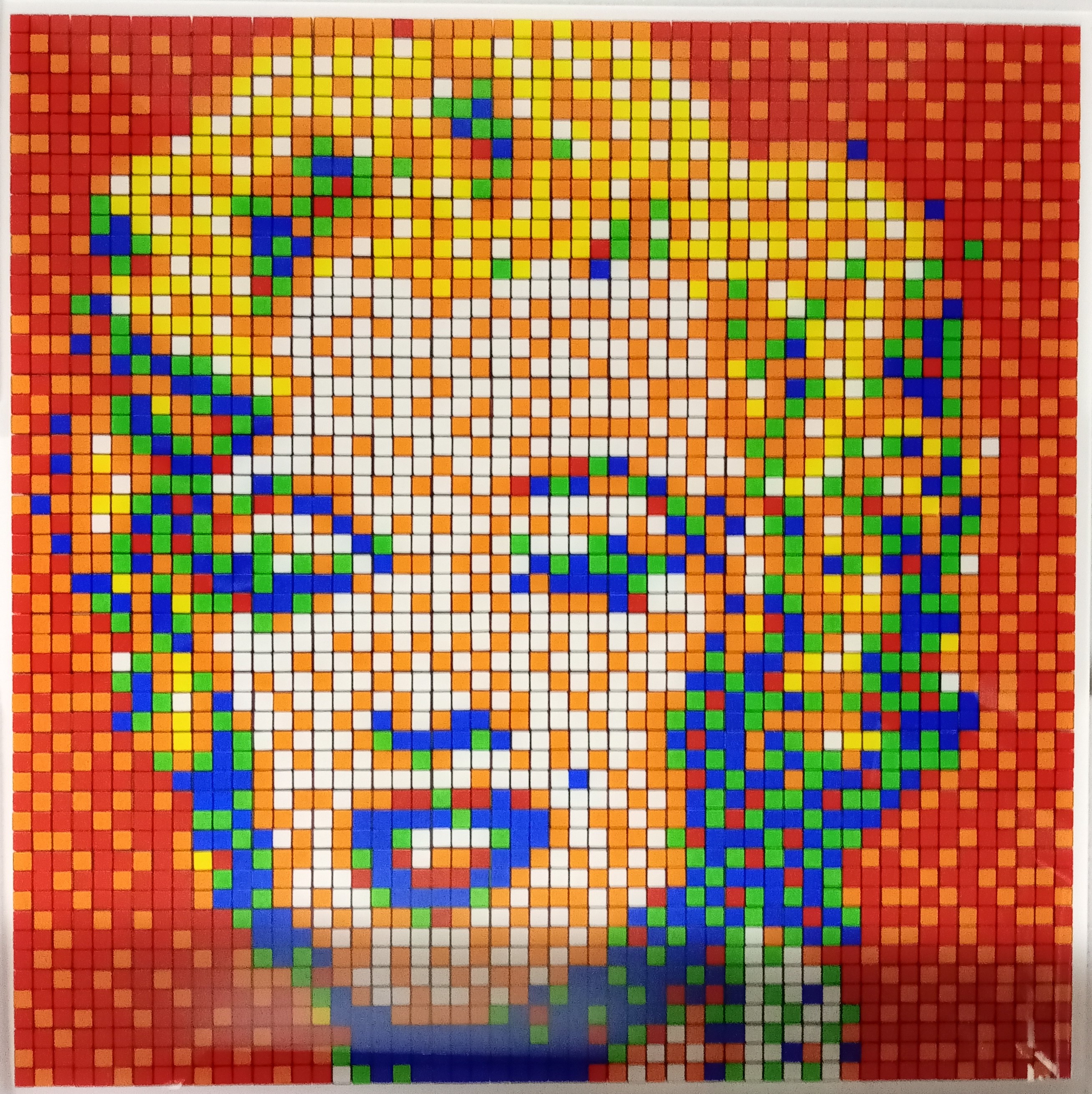 Invader, Rubik shot red Marilyn Invader, Rubik shot red Marilyn