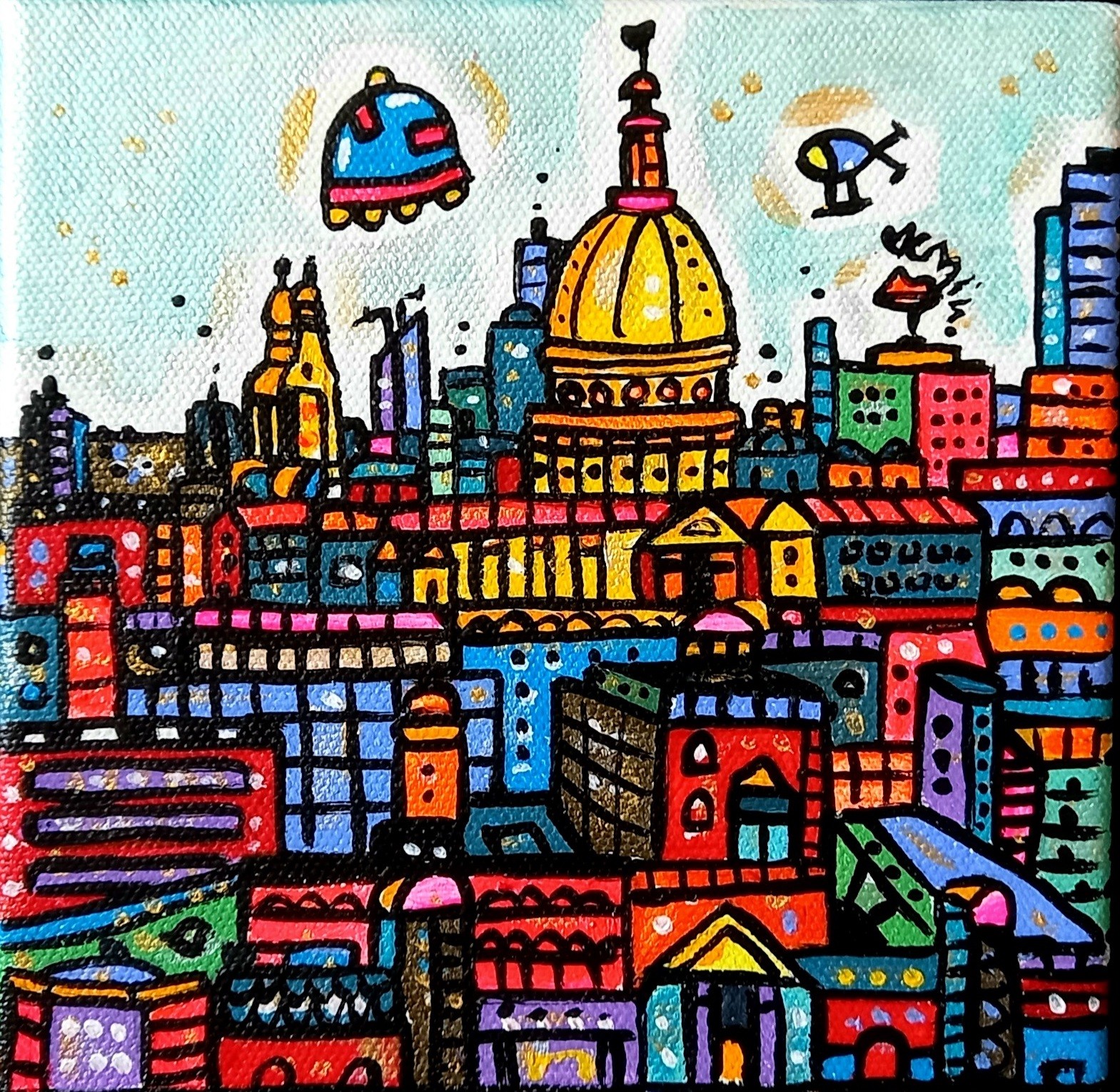 Maria Luisa Azzini, Futuristic View of St. Paul's London Maria Luisa Azzini, Futuristic View of St. Paul's London