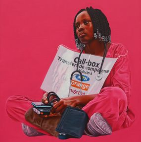 Gemälde, Les compétences d’une call-boxeuse, Marcel Tchopwe