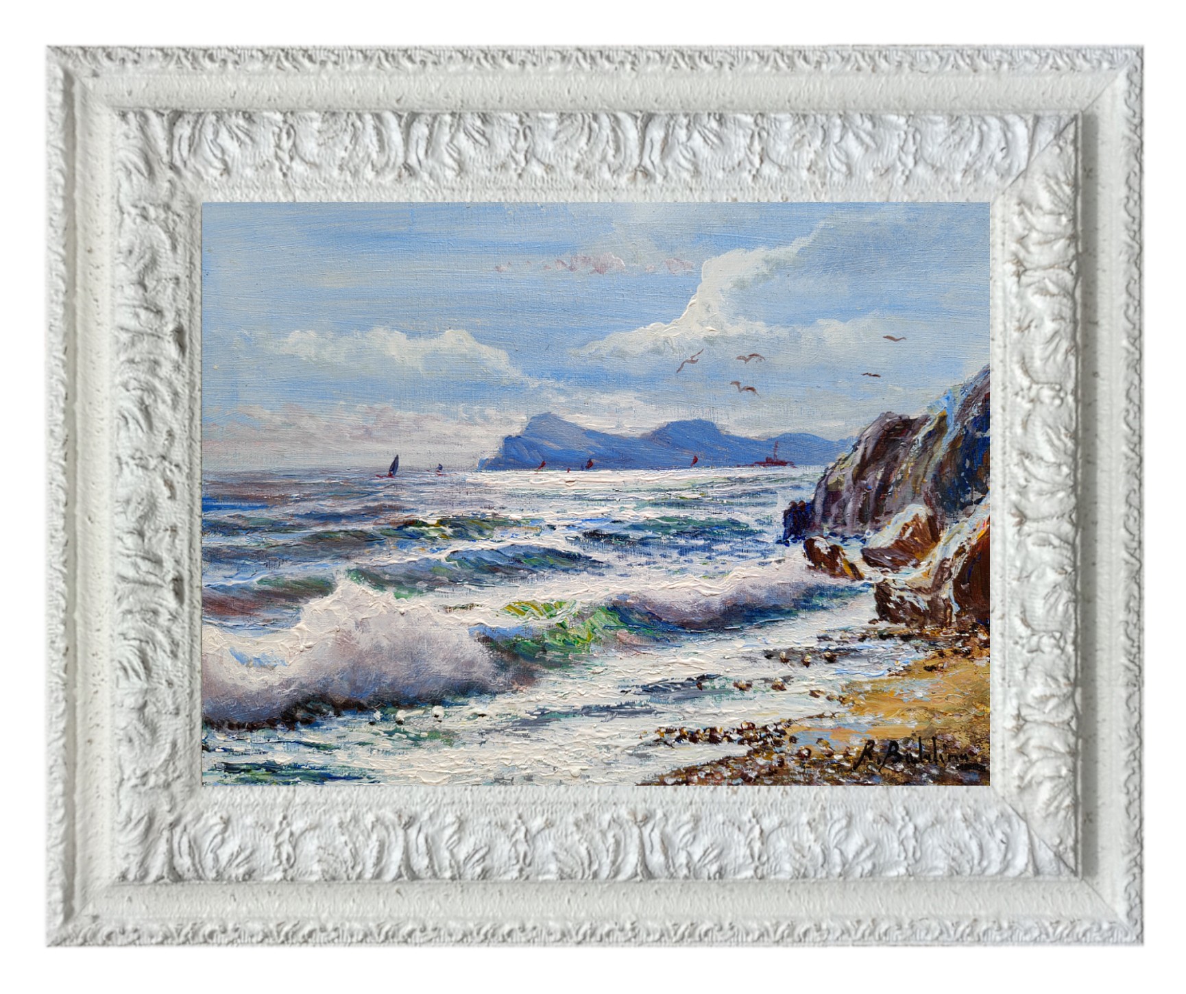 Rossella Baldino, Italian little swell n°1 painting Rossella Baldino, Italian little swell n°1 painting