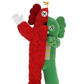 KAWS KACHAMUKKU Vinyl Figure Green/Red, Kaws