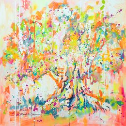 Painting, Magnificent olive tree, Marta Zawadzka