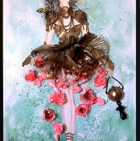 Painting, Big Doll, Alexander McQueen Tribute, Rachel Bergeret