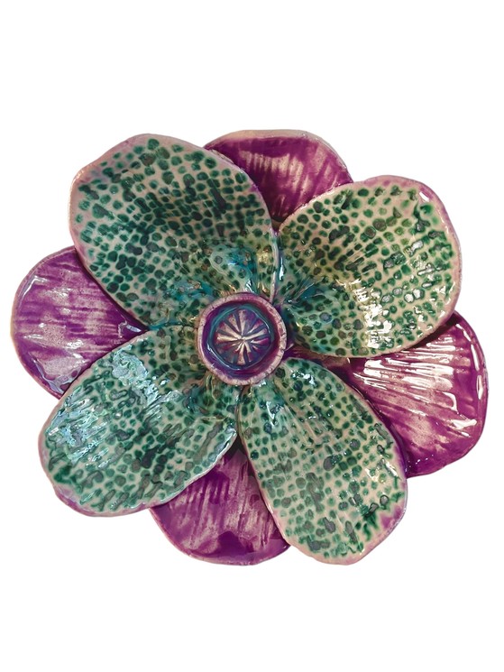 Fabienne Auzolle, Fleurs céramique, 