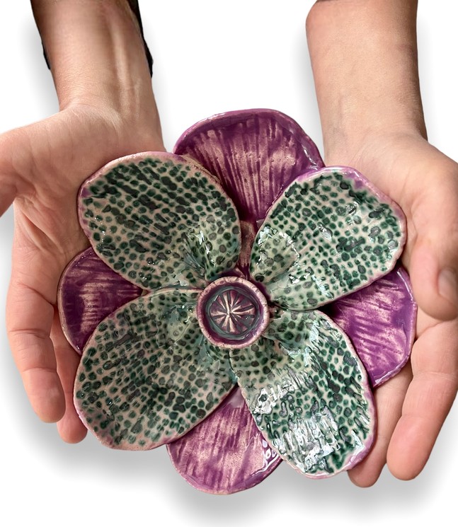 Fabienne Auzolle, Fleurs céramique, 
