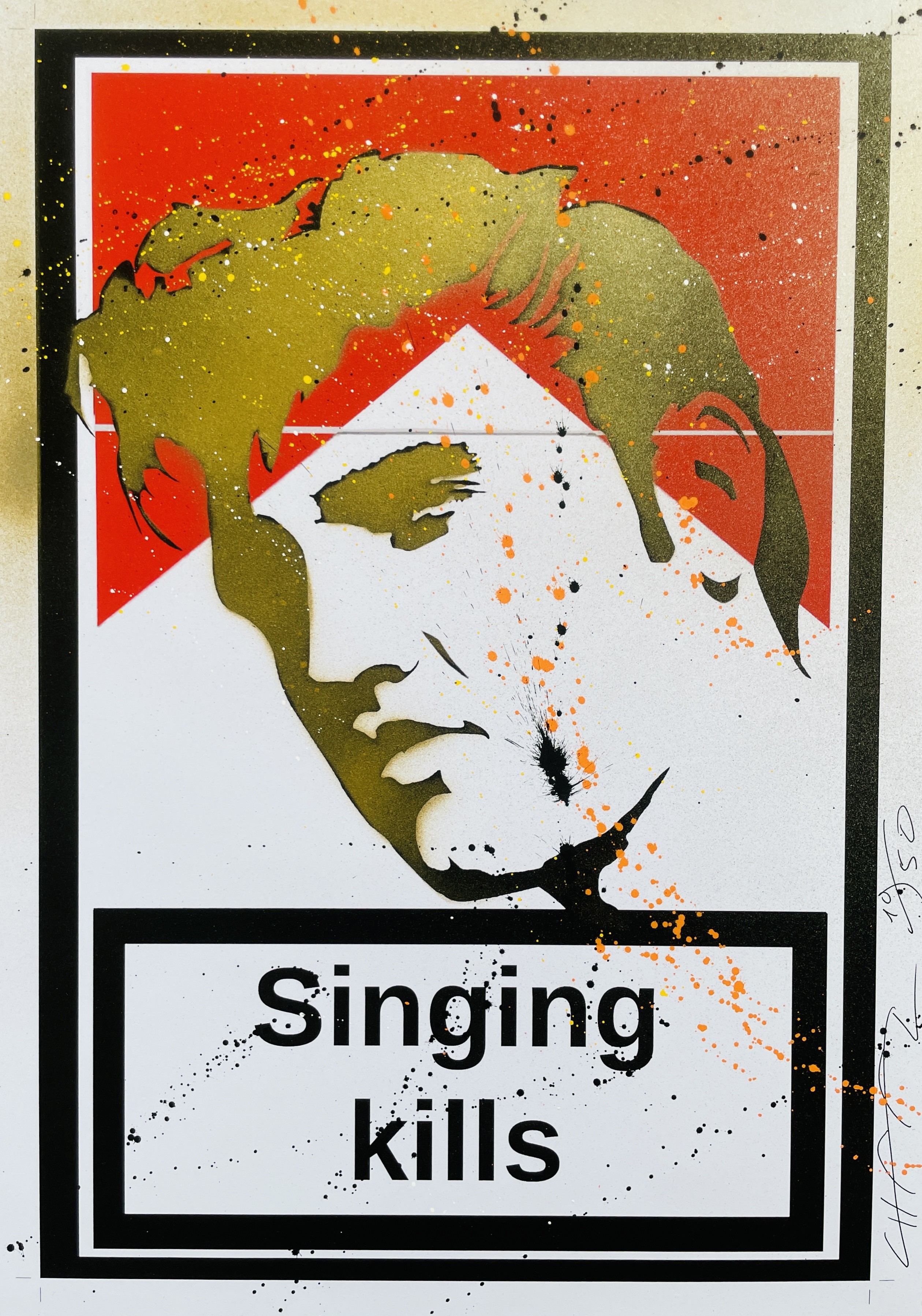 Johan Chaaz, Singing kllls - Elvis Presley the king version gold 10/50 Johan Chaaz, Singing kllls - Elvis Presley the king version gold 10/50