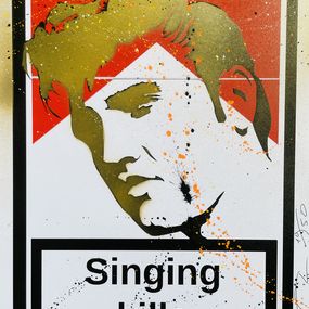 Print, Singing kllls - Elvis Presley the king version gold 10/50, Johan Chaaz