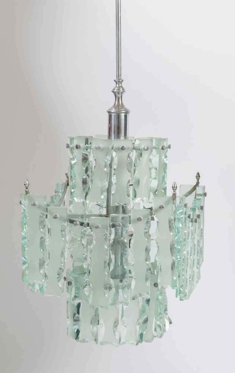 Fontana Arte, Vintage Murano Chandelier, %category% auf %material%
