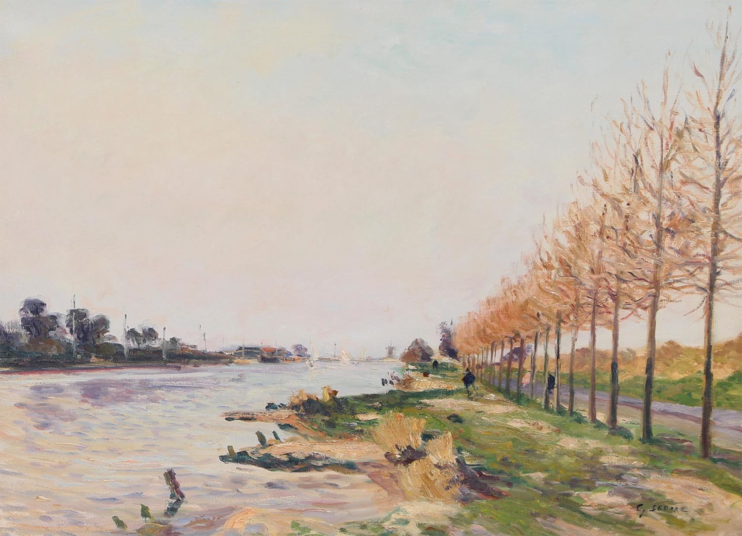Gaston Sebire, Le canal Ouistréham Gaston Sebire, Le canal Ouistréham