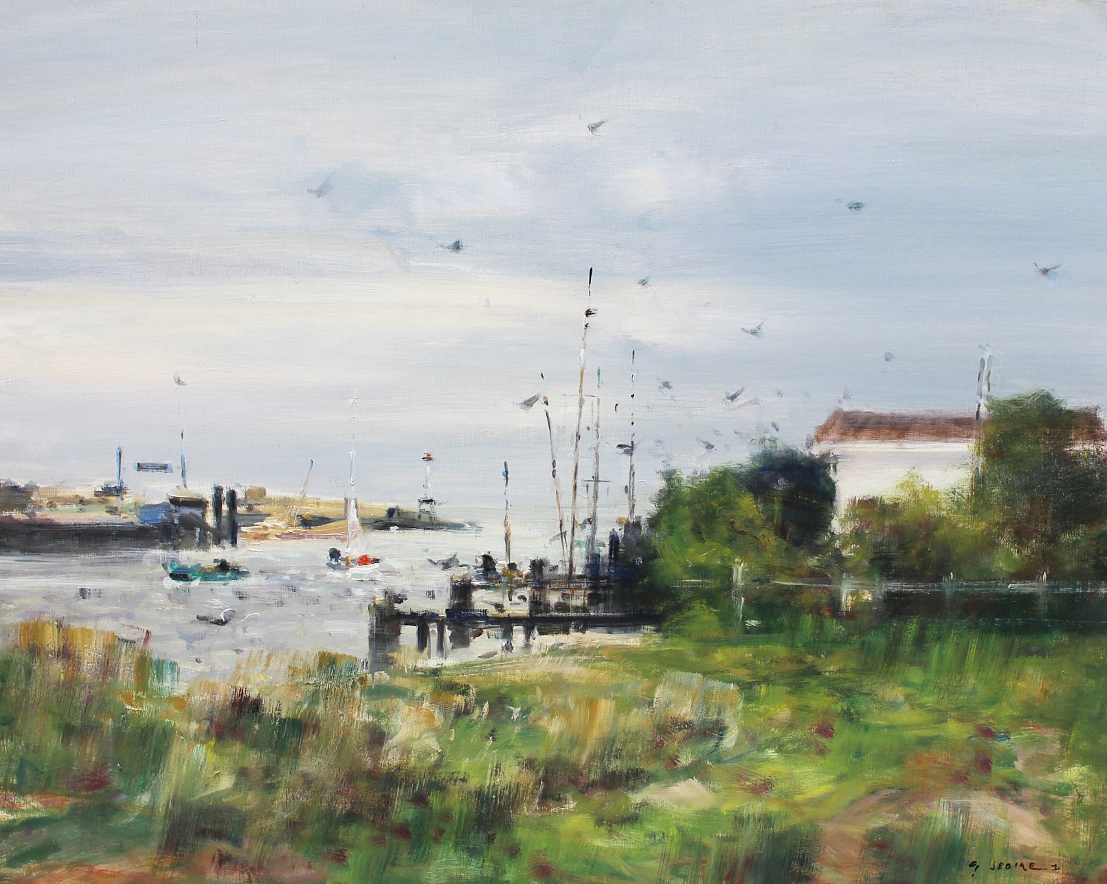 Gaston Sebire, Entrée du port D'ouistreham Gaston Sebire, Entrée du port D'ouistreham