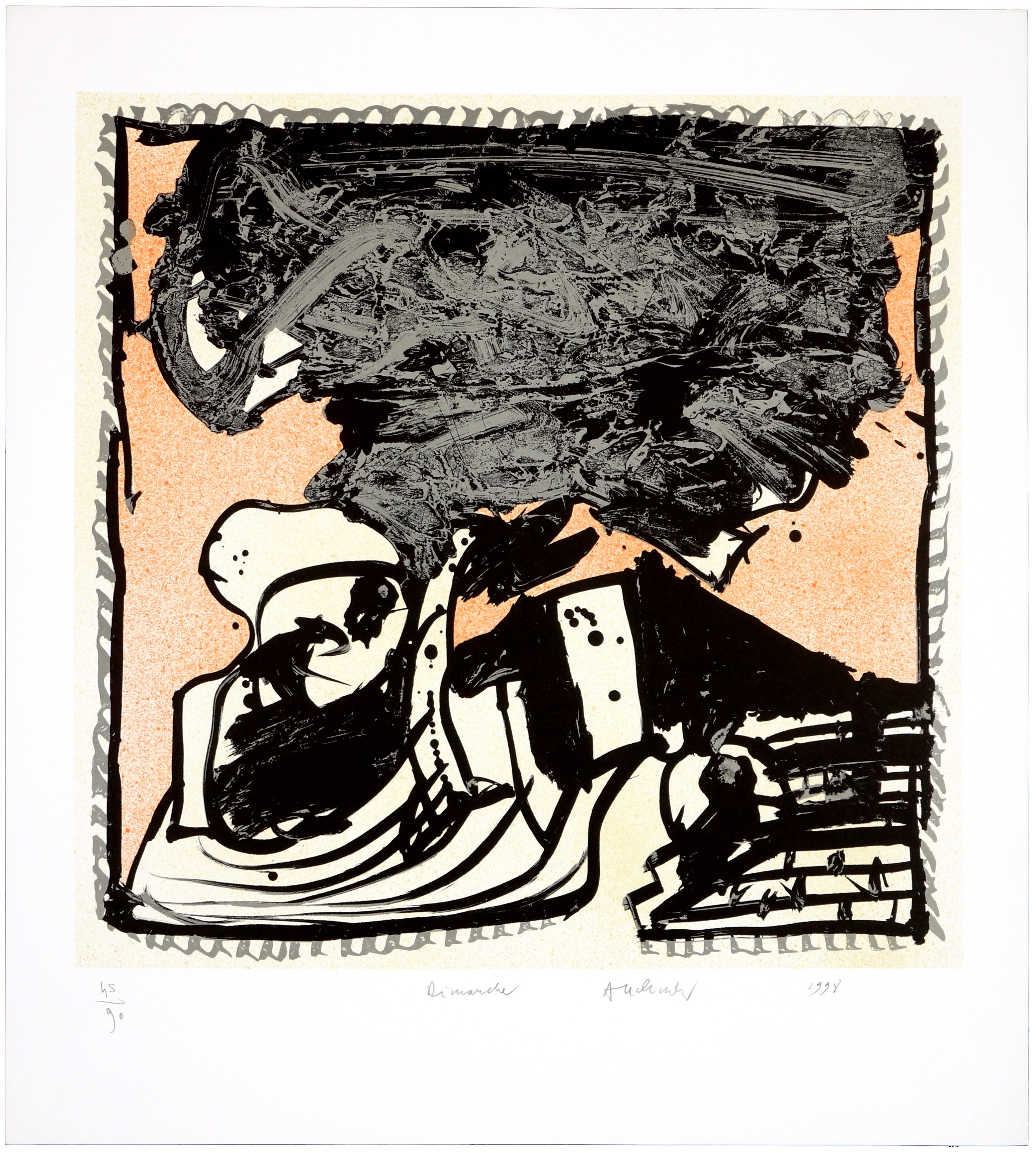 Pierre Alechinsky, Une bonne semaine, Dimanche Pierre Alechinsky, Une bonne semaine, Dimanche