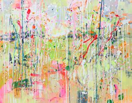 Painting, Meditation meadow, Marta Zawadzka