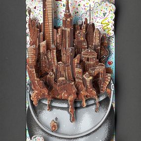 Print, A Melting Pot of Chocolate… NYC, Charles Fazzino