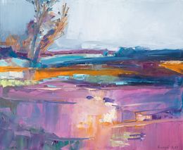 Pourpre - Paysage abstrait, Catherine Le Derff dîte Rangde