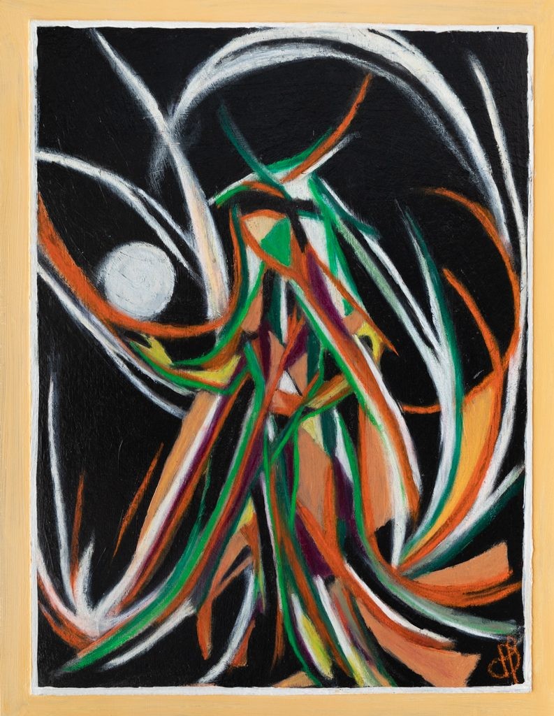 Dalila Hachelaf, Porteuse de lune - série abstraction en mouvement Dalila Hachelaf, Porteuse de lune - série abstraction en mouvement