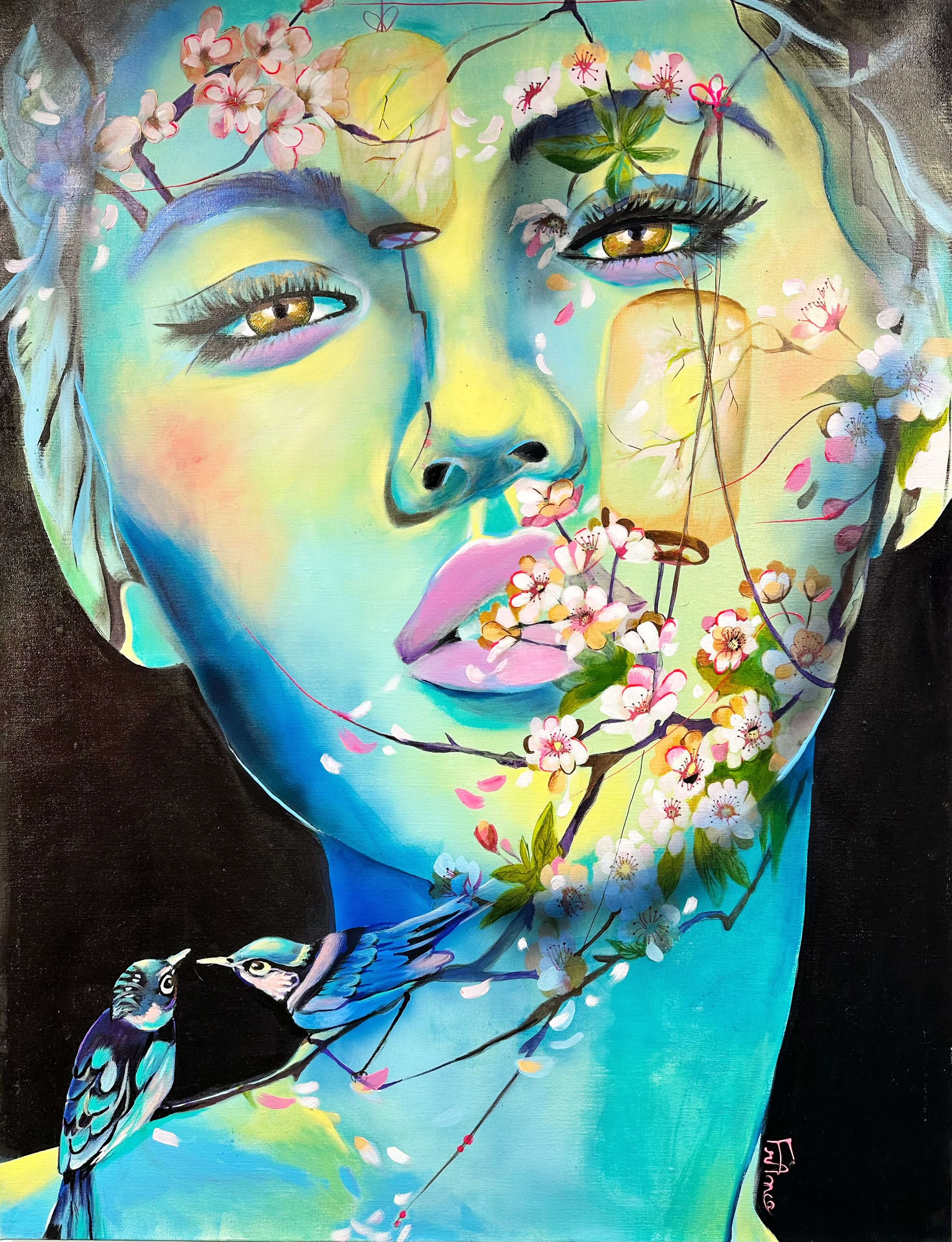 France Courpotin, Les cerisiers en fleur / Cherry blossoms France Courpotin, Les cerisiers en fleur / Cherry blossoms
