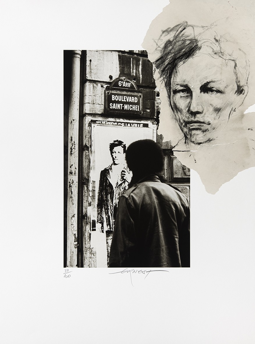 Ernest Pignon-Ernest, Rimbaud, Boulevard Saint-Michel Ernest Pignon-Ernest, Rimbaud, Boulevard Saint-Michel