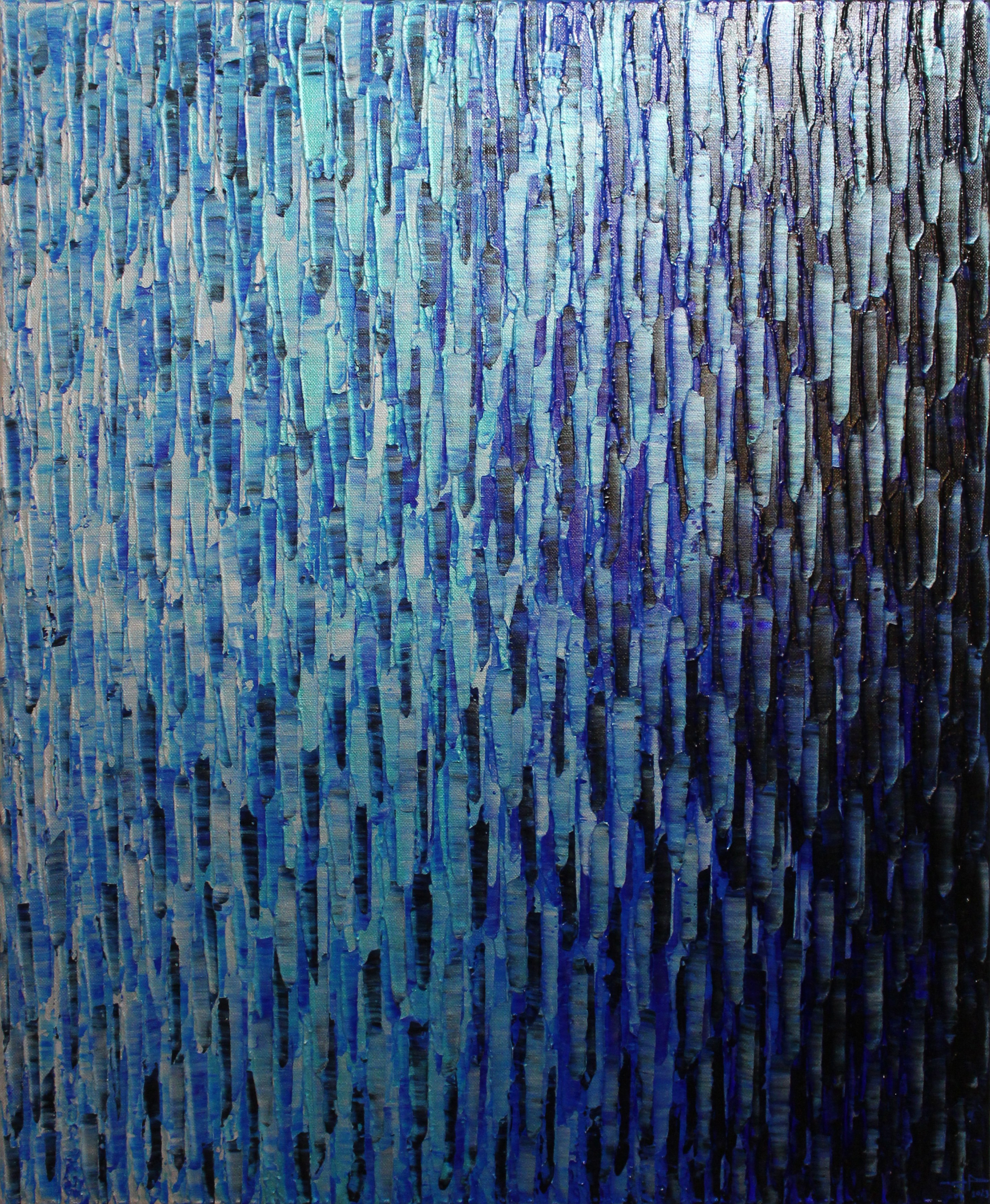 Jonathan Pradillon, Fondu couleur argent bleu Jonathan Pradillon, Fondu couleur argent bleu