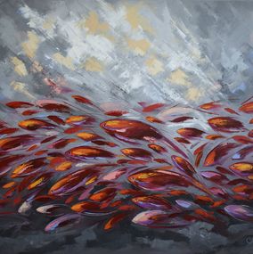 Edición, Abstract Red Fish, Olga Nikitina