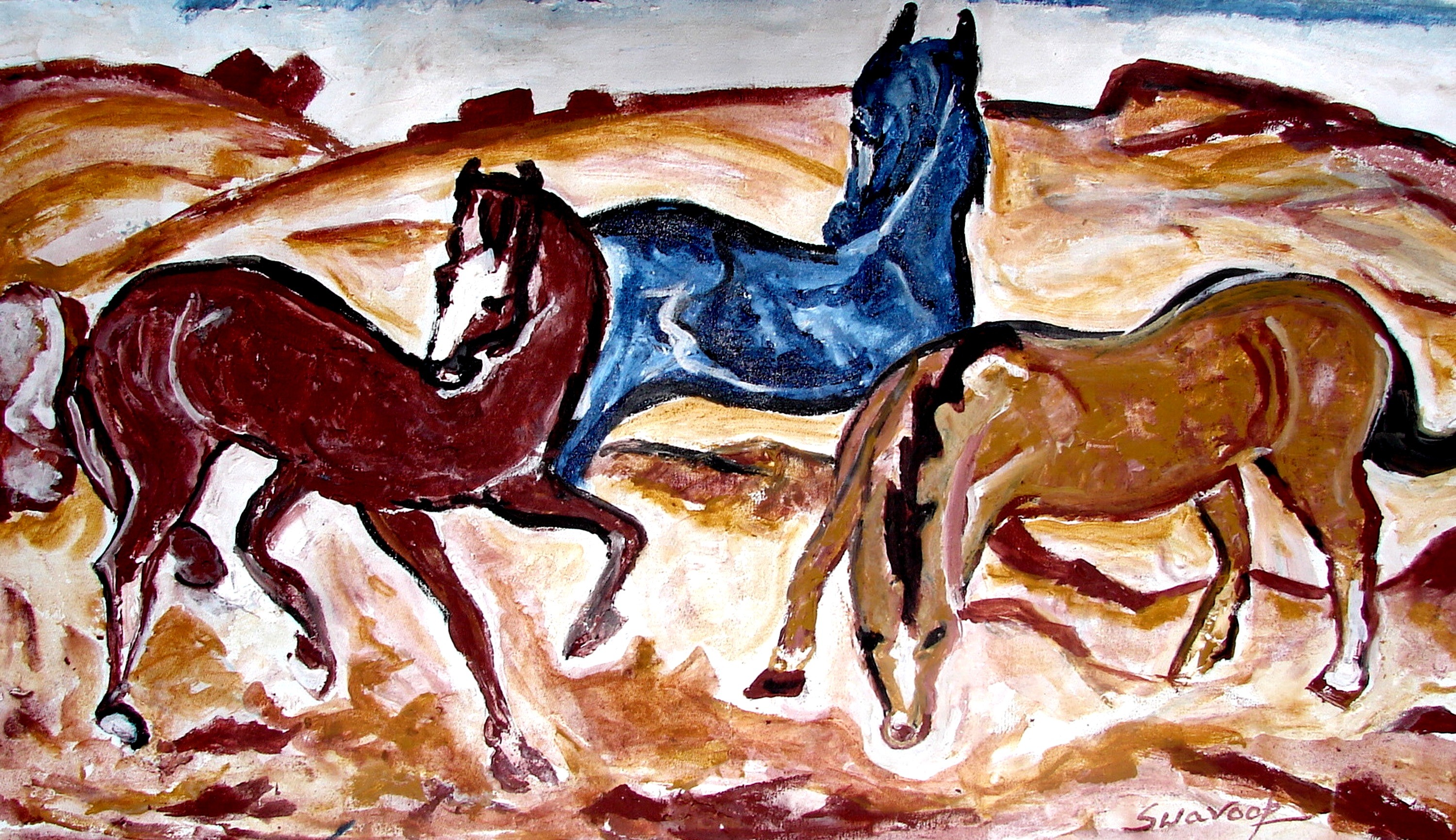 Anand Manchiraju, Three horses Anand Manchiraju, Three horses